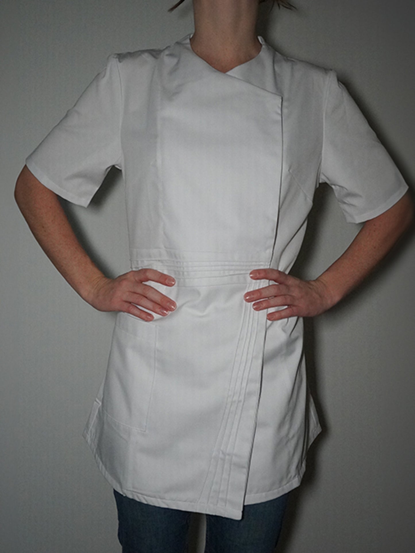 Tunique médicale noire pour femme Emma