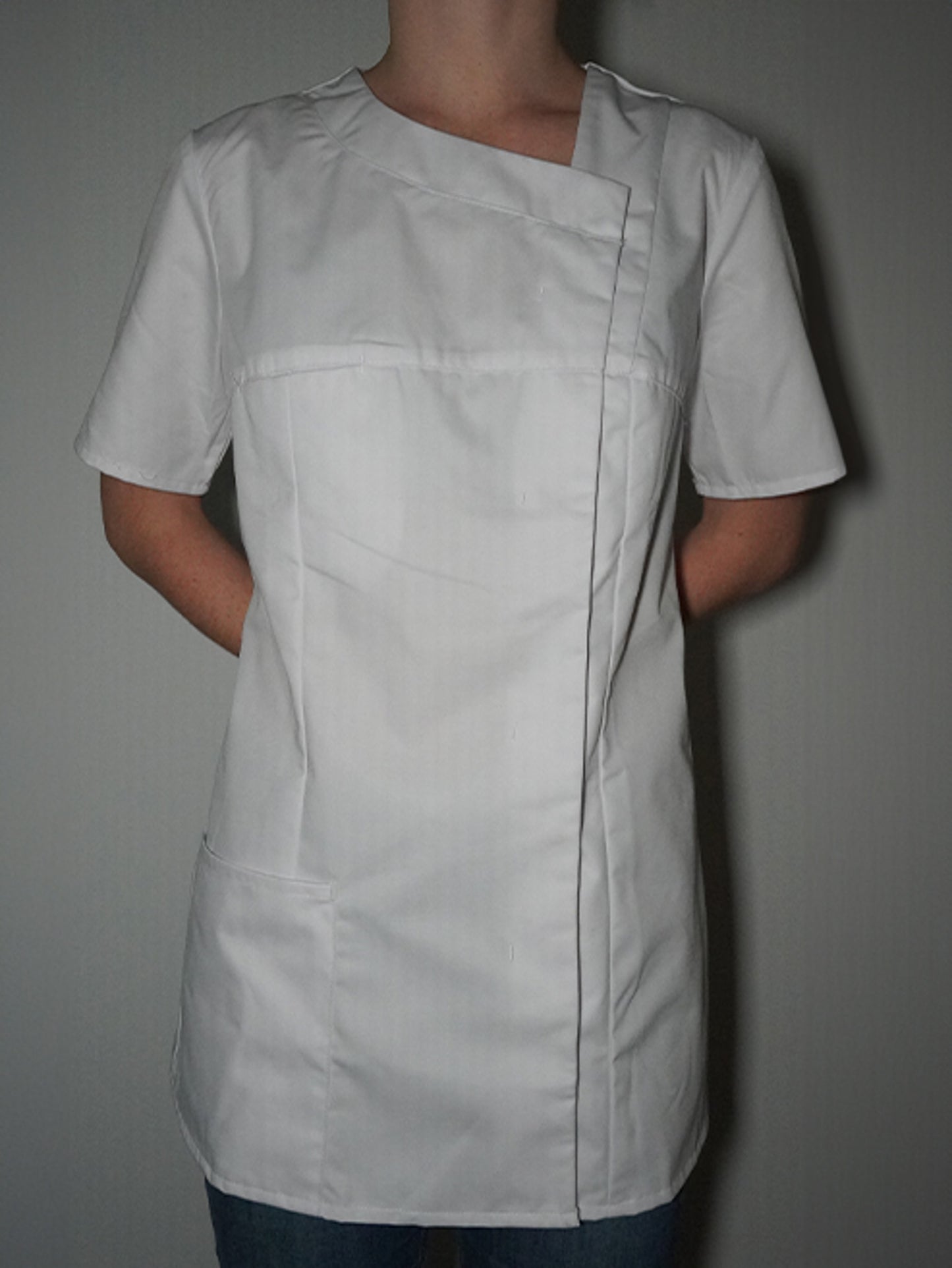 Tunique médicale blanche pour femme Romy