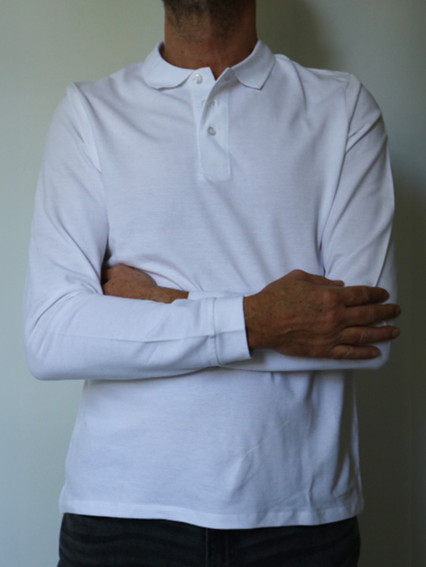 Polo manches longues homme