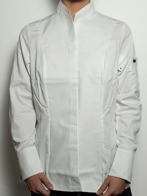 Veste de cuisine femme premium manches longues