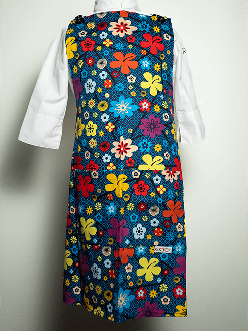 Tablier de cuisine enfant motif "fleurs"
