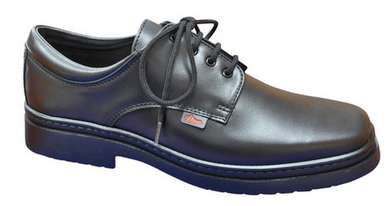 Chaussure de service en cuir doublé