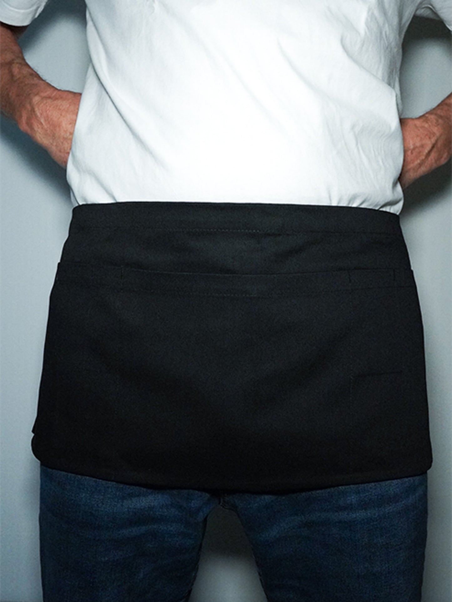 Tablier de barman court noir