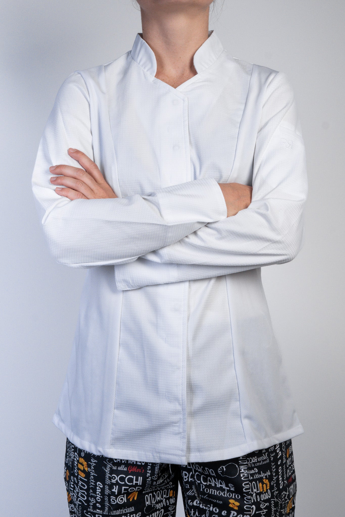Veste de cuisine blanche pour femme