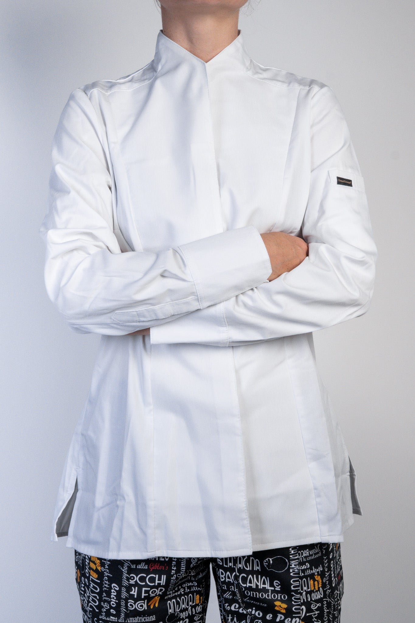 Veste de cuisine femme premium manches longues