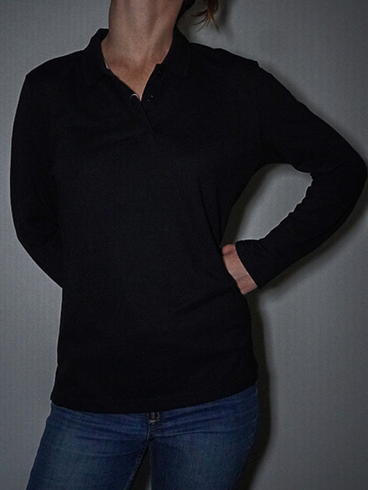 Polo manches longues femme