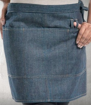 Tablier en jeans multipoche