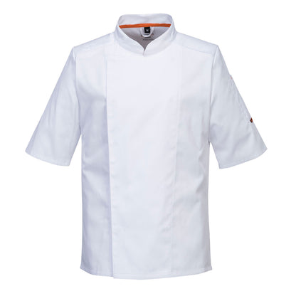 Veste de cuisine homme manches courtes