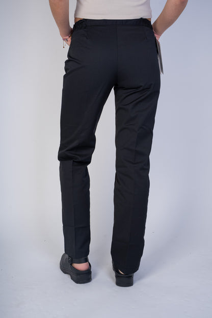 Pantalon de cuisine noir pour femme