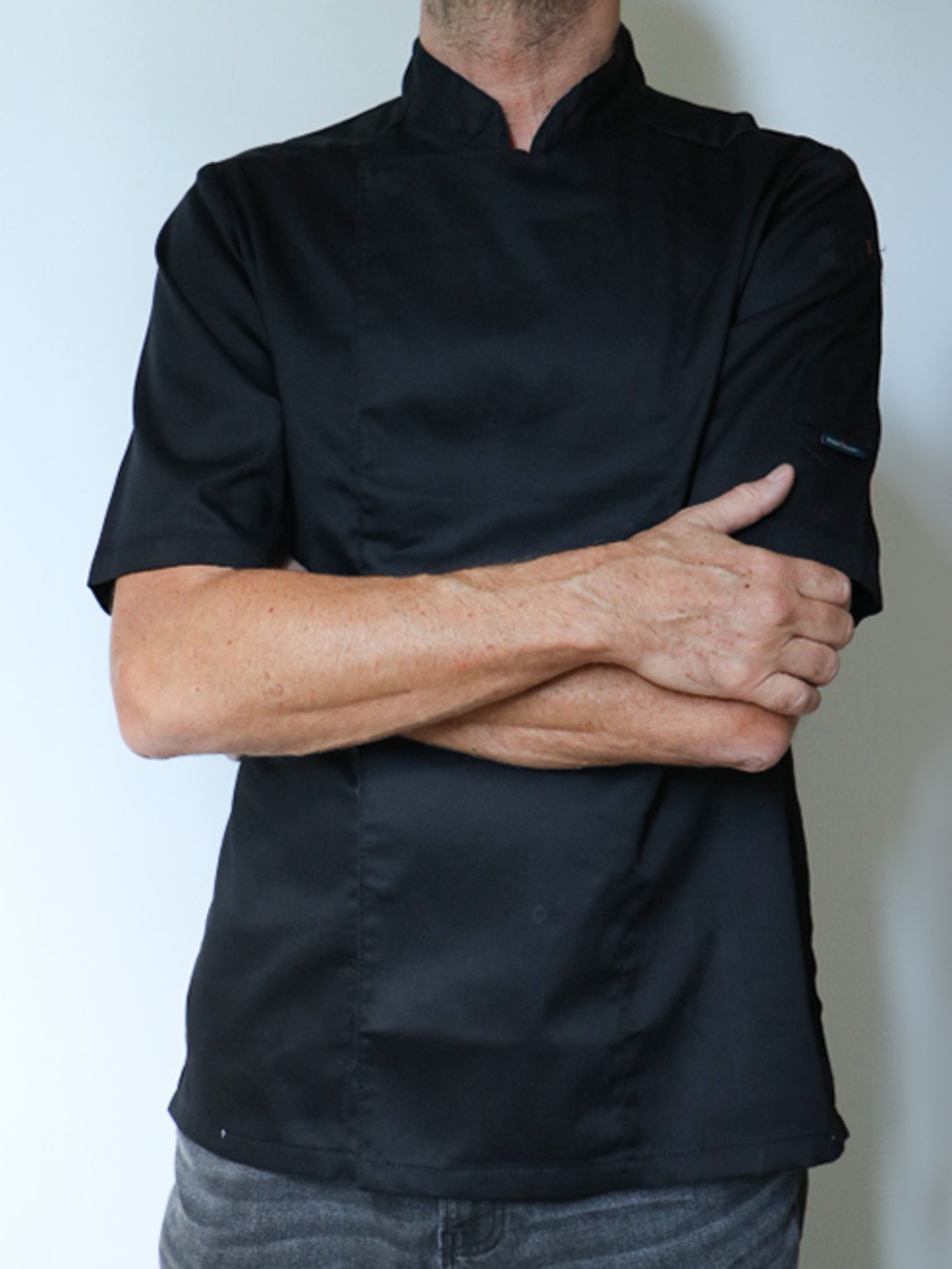 Veste de cuisine homme manches courtes
