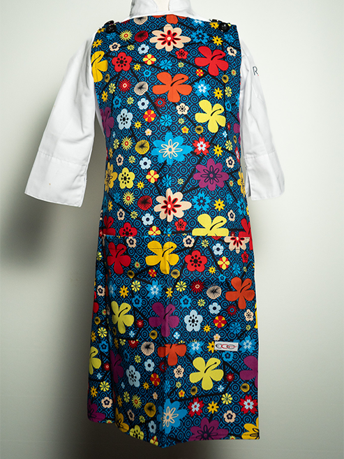 Tablier de cuisine enfant motif "fleurs"