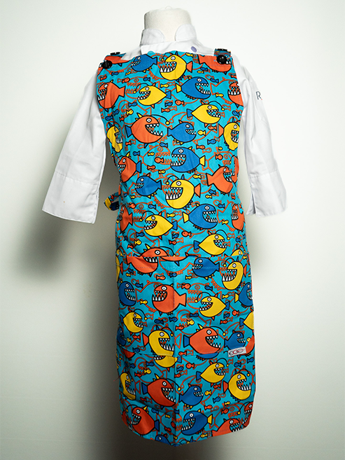 Tablier de cuisine enfant motif "poissons"