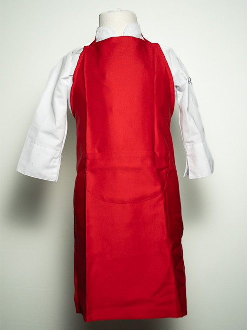 Tablier de cuisine rouge pour enfant