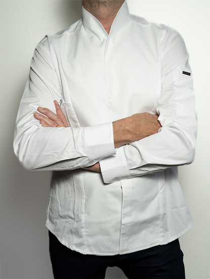 Veste de cuisine homme premium manches longues