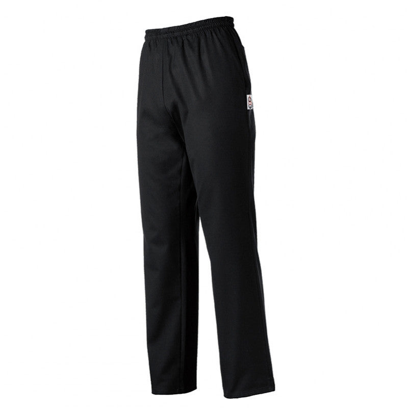 Pantalon de cuisine noir unisexe