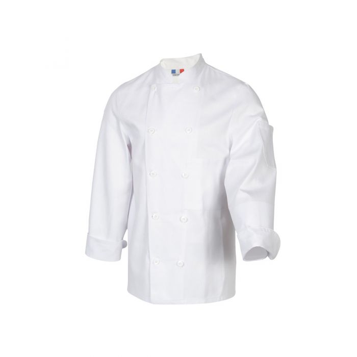 Veste de cuisine manche longue tissu français
